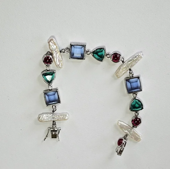 Genuine Ross Simons Bracelet in Sterling Silver. - Picture 6 of 7